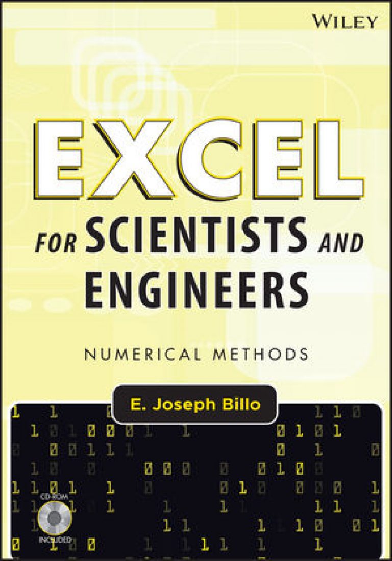 Excel For Scientists And Engineers Numerical Methods Book By E Joseph Billo Excel Sheets 2435