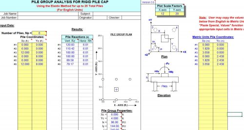 Pile Group analysis Excel sheet e1631253429845