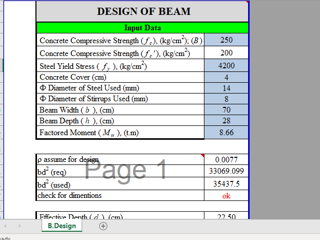 DESIGN OF BEAM