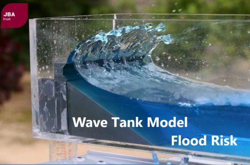 Wave tank demonstration showing the impact of coastal defences on flood risk e1637174266974
